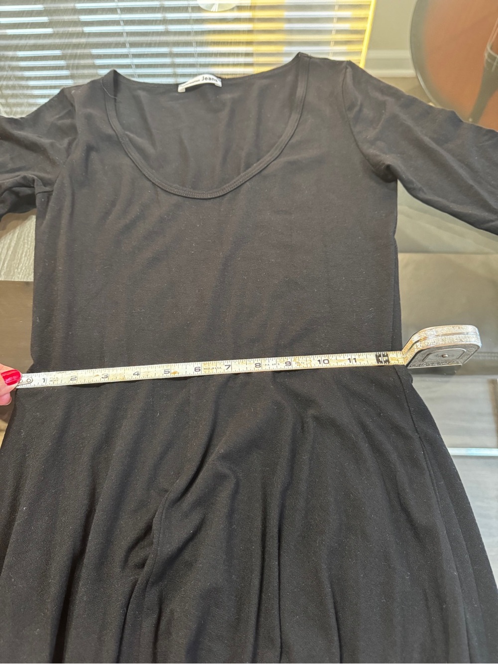 Reformation Black Scoop-Neck Midi Dress - Picture 12 of 17